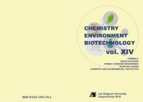 Chemistry Environment Biotechnology vol.XIV Chemistry Environment Biotechnology vol.XIV